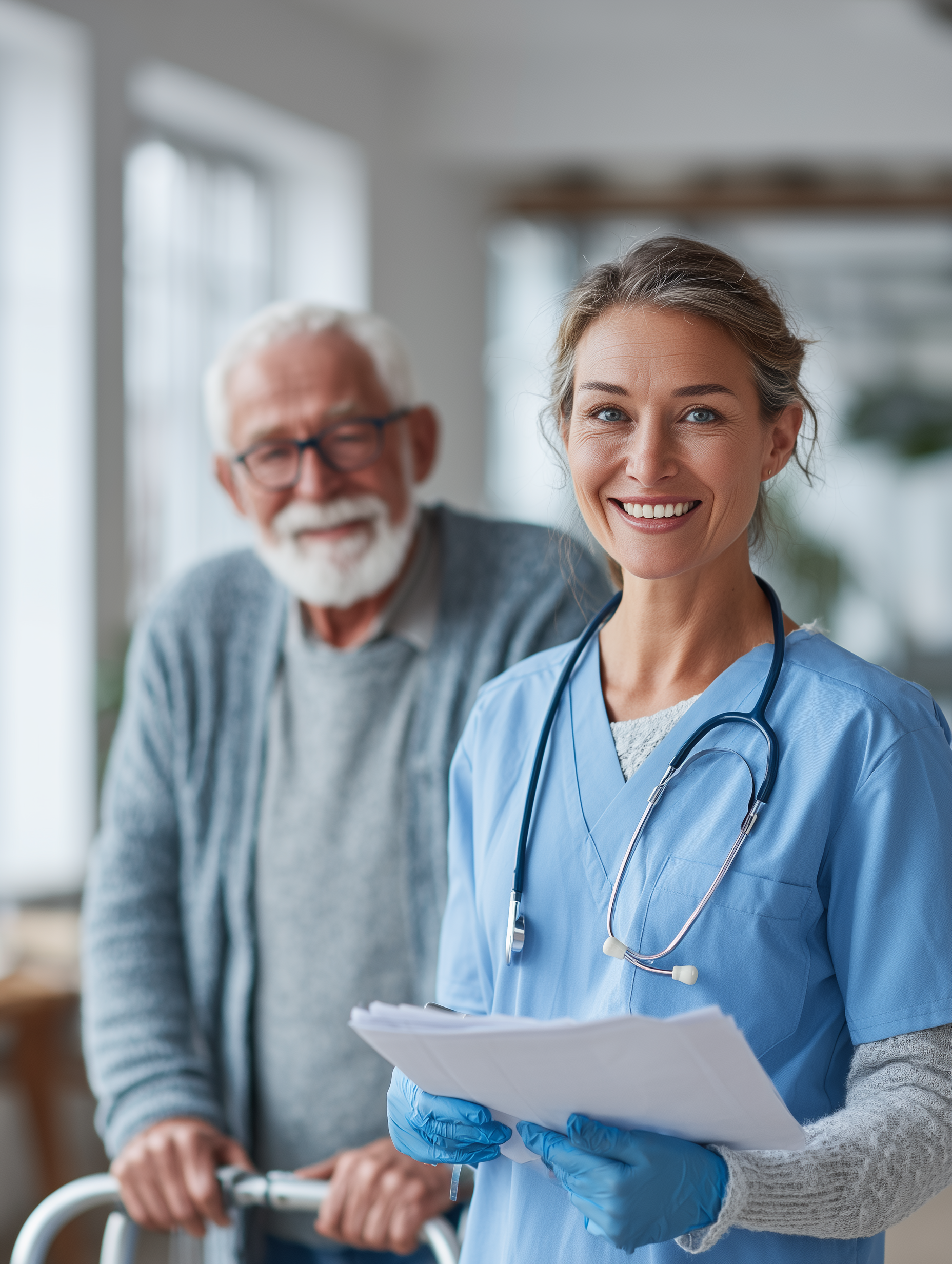 Mahthildiss A smiling and reassuring nurse in her 30s smiles at bd78aaf4 3f07 4b36 899f b9e7b7506de1